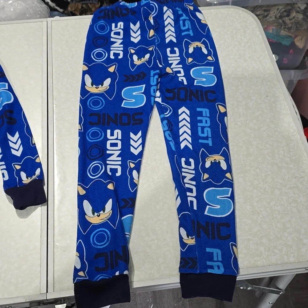 Sonic the Hedgehog Blue Pajama Set‎ Size 6